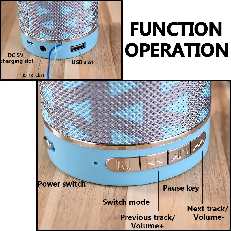 PPYY-TG511 мини портативный Bluetooth динамик беспроводной Саундбар бас открытый