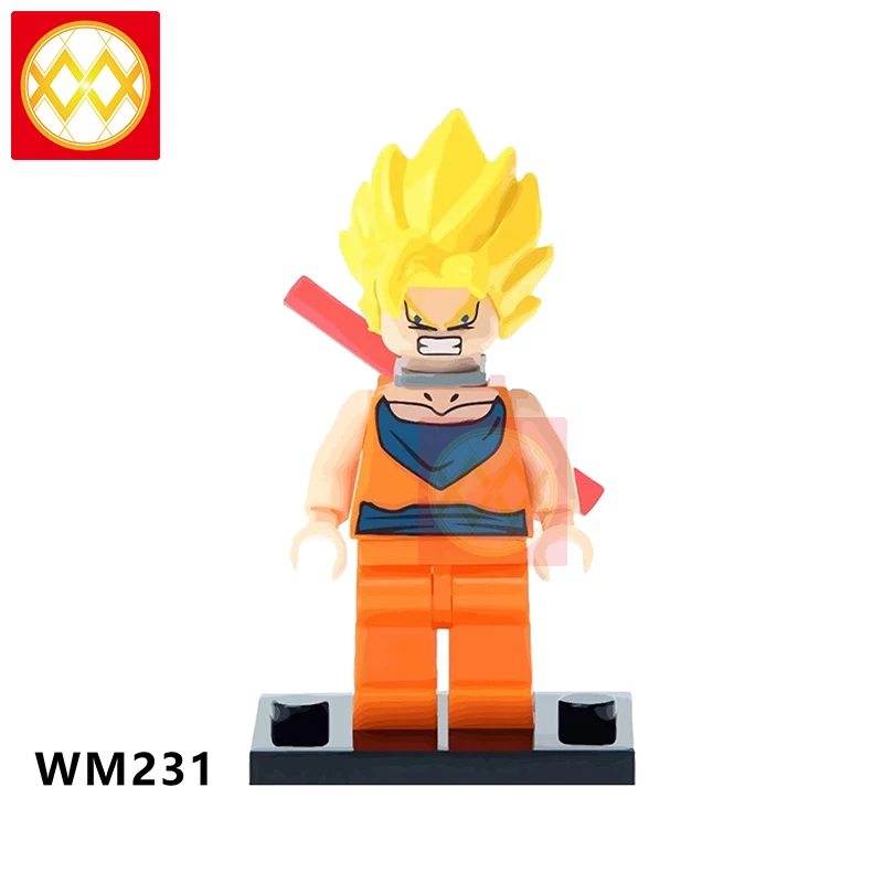 WM231 Dragon Ball Z строительные блоки Гоку Вегета Мастер Роши криллин стволы супер Saiyans Аниме Коллекция игрушек для детей Подарки - Цвет: WM231