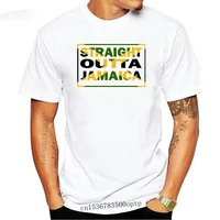 new funny straight outta jamaica flag short sleeve product t shirt men kawaii men tee shirt novelty gents