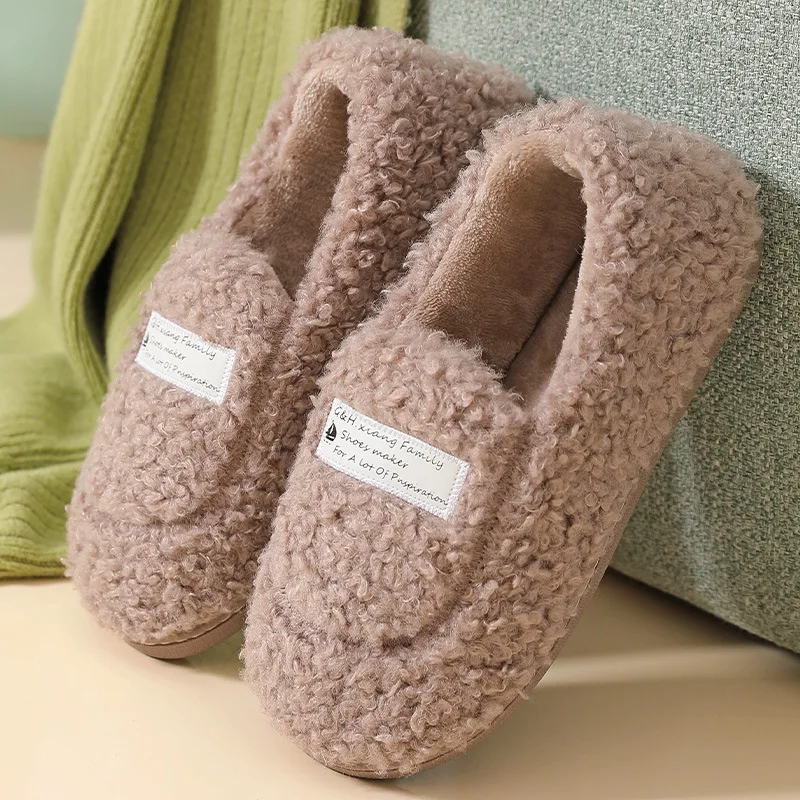 Womens Fluffy Slippers Cute Velvet Plush Best House Slippers Non Slip  Platform Casual Winter Slippers For Women Soft Designer