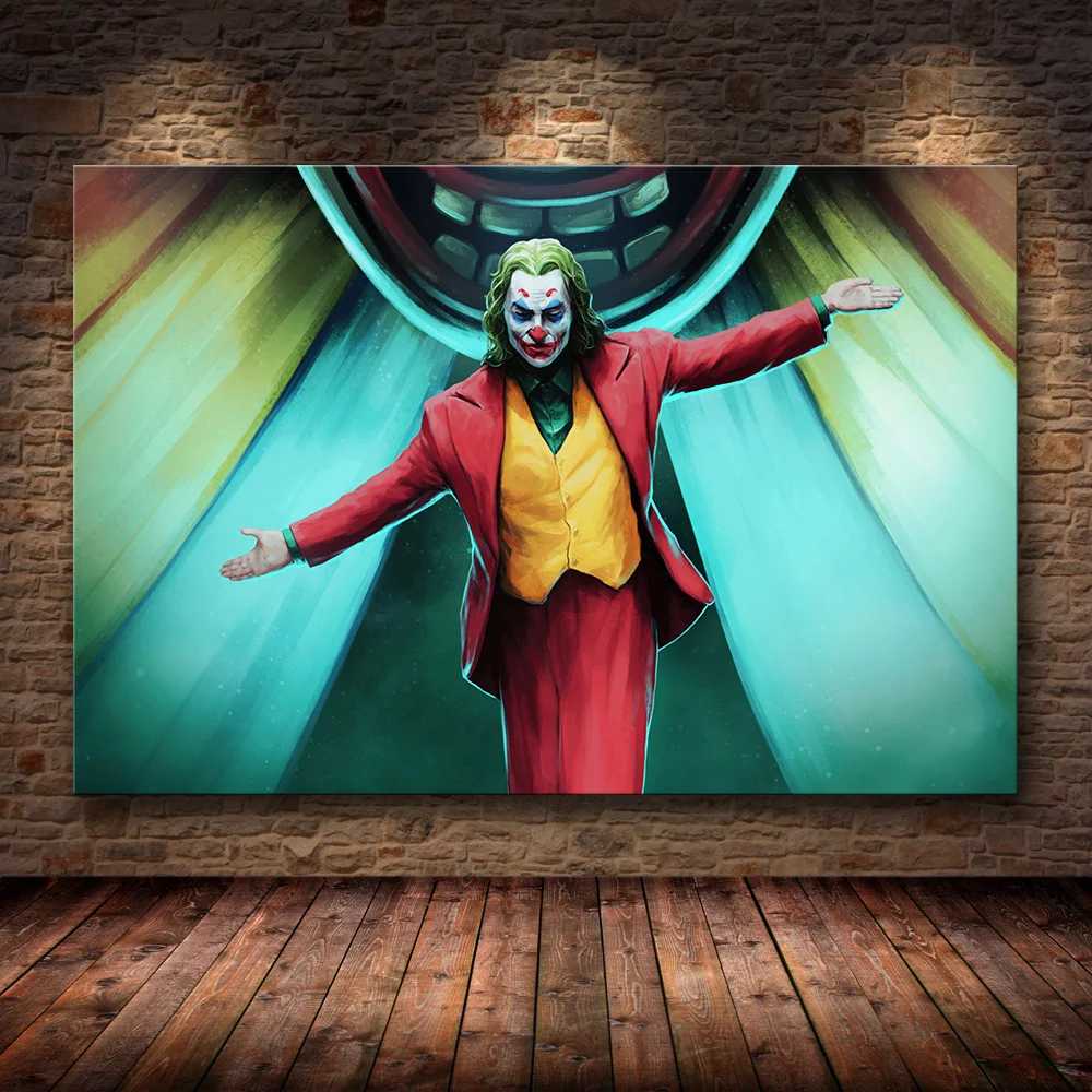 Joaquin Феникс плакатный Принт плакат с джокером фильм DC комиксов Искусство Холст Картина маслом настенные картины для гостиной домашний декор - Цвет: 18