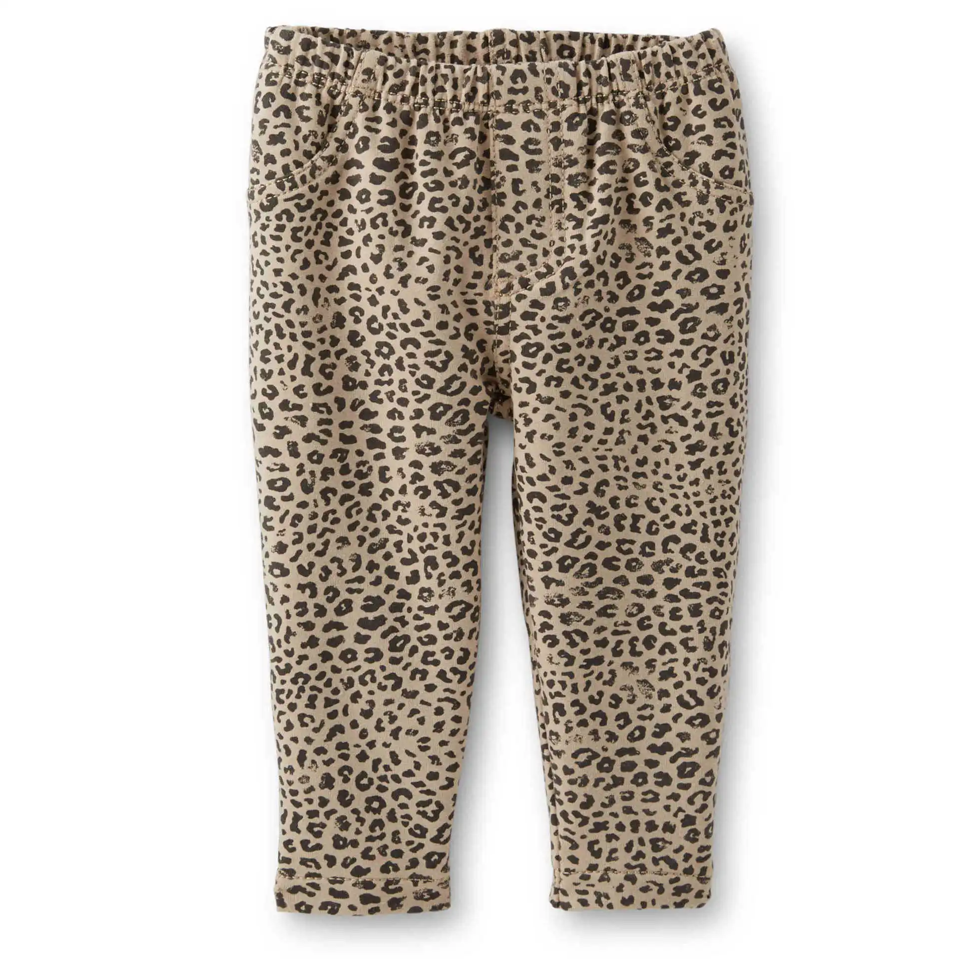 Демисезонные весенние леггинсы для девочек хлопковые леопардовые кружевная