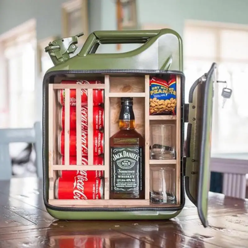

Whiskey Bar Cabinet Set Personalized Small Bar Gasoline Tank Wine Rack Storage Rack Mini Bar Equipment Decor My Cave My Rules