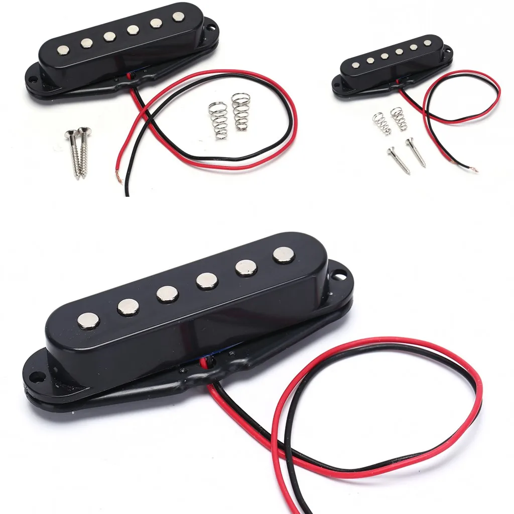 Новинка 2019 1 шт. черный звукосниматель с одной катушкой для 6 струн электрическая