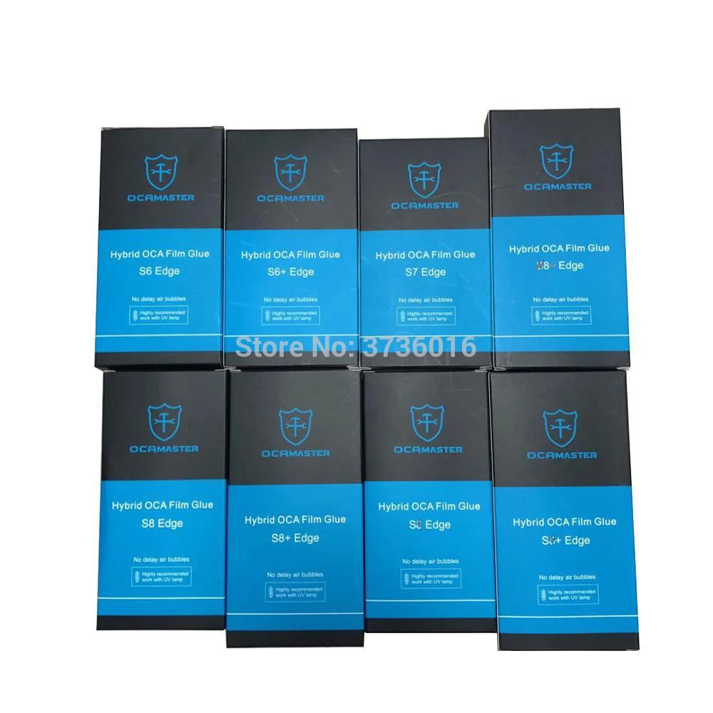 

OCAMASTER 250um In-Frame 150um Out-Frame Hybrid OCA Glue For Samsung Galaxy & Note EDGE Series Glass OCA Laminating