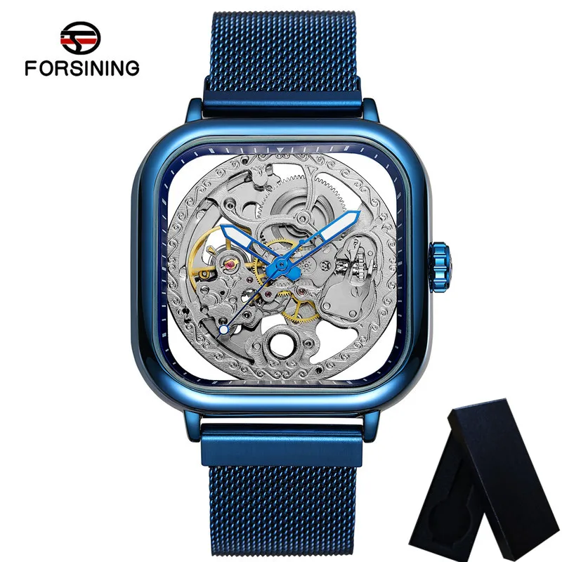 Часы наручные FORSINING Мужские механические брендовые Роскошные водонепроницаемые