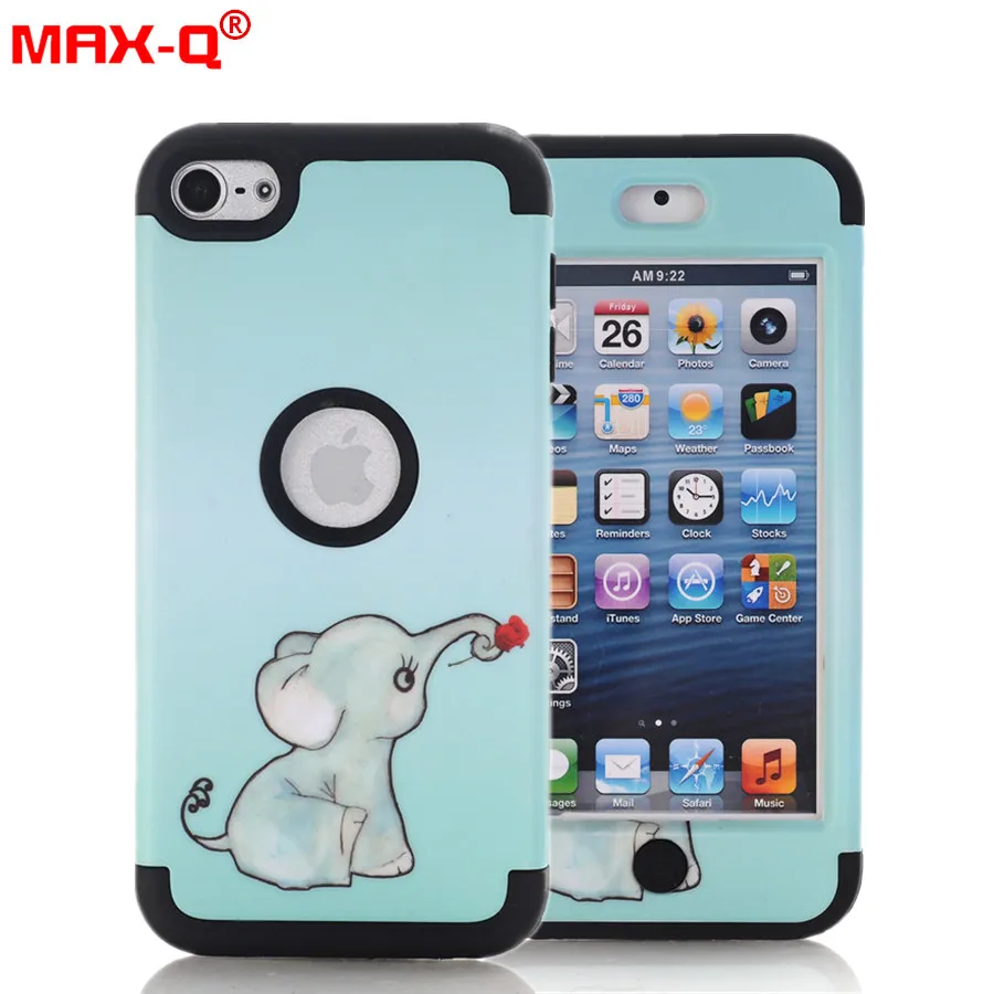 Для Apple iPod Touch 6 6th Generation чехол Сова цветы слон узор Чехлы резиновый Силикон + PC