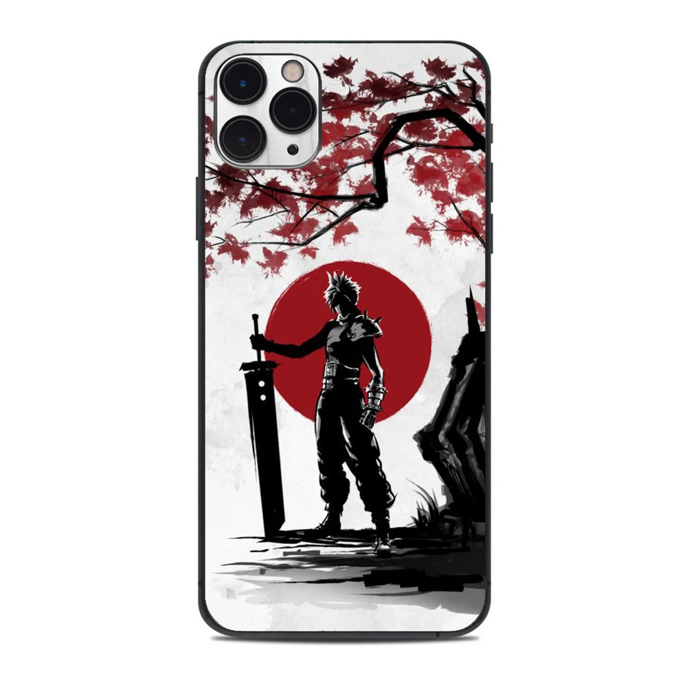 

Black TPU Final Fantasy VII New Game Continue Phone Case for iphone11 Pro Max XR XS MAX X 7 8 6 6s plus SE fundas coque