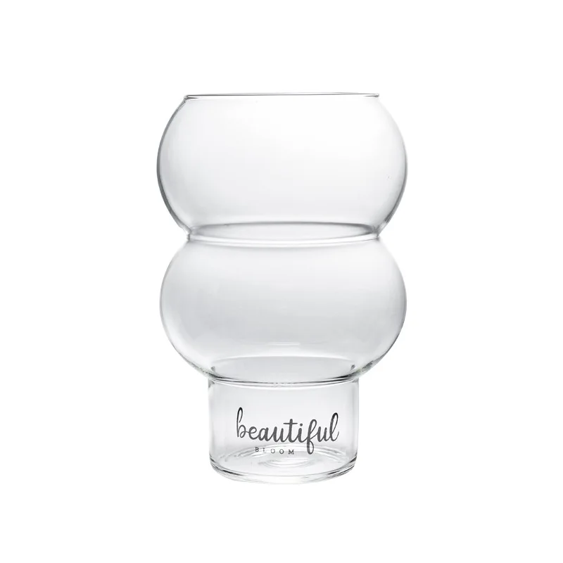 

Lazzy House Nordic Simple Large Drink Yogurt Mug Breakfast Coffee Cocktail Water Cup Hot Drink Glass Hydroponic Vase