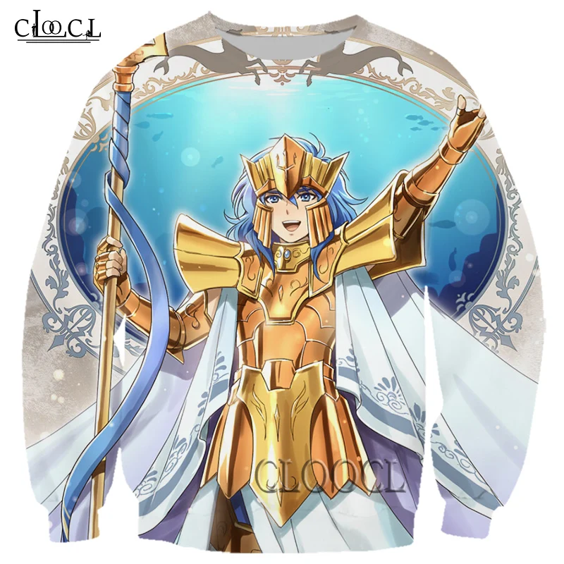 

CLOOCL Anime The Knights of the Zodiac Saint Seiya 3D Printed Sweatshirt Men Women Harajuku Pullovers Fashion Unisex Tops