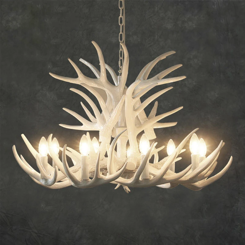 

Industrial style Chandelier lighting Lamp Modern LED Antler bedroom livingroom Chandelier Lustre E14 Vintage Novelty Lighting