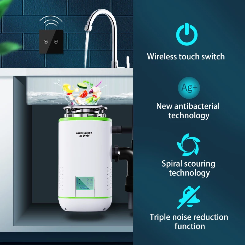 Измельчитель пищевых отходов со светодиодсветодиодный умным дисплеем 700