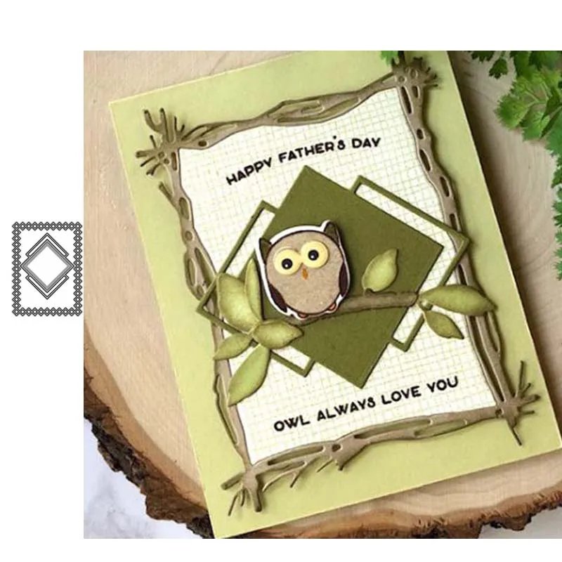 Прямоугольный бриллиантовый квадратный каркас JC металлические штампы для резки