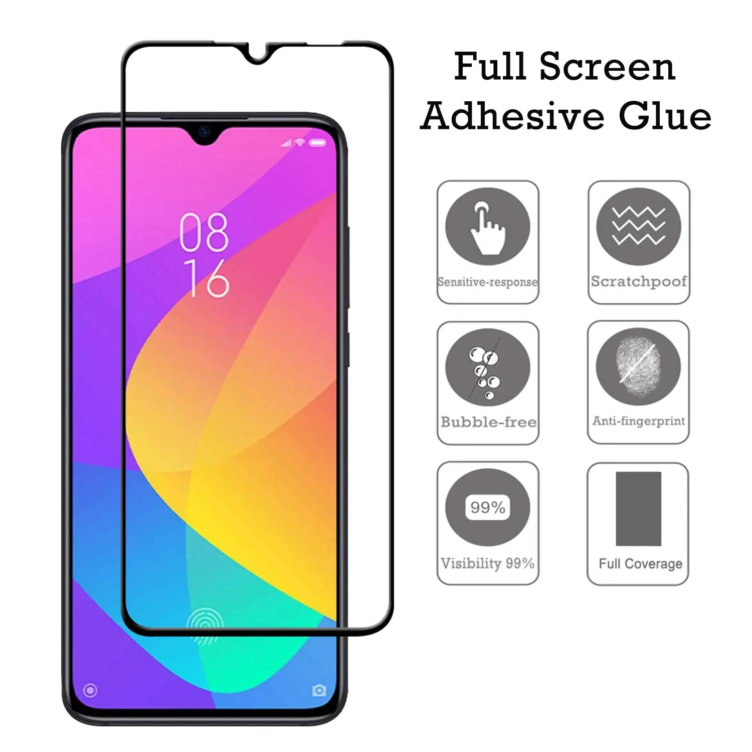 2 в 1 Защитное стекло для задней камеры Mi 9 Lite HD Защитная пленка экрана телефона Xiaomi