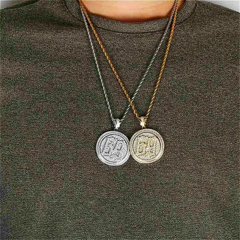 Exquisite Sparkling Zircon No. 69 Pendant Necklace Unisex Trend Rock Hip Hop Jewelry | Pendants