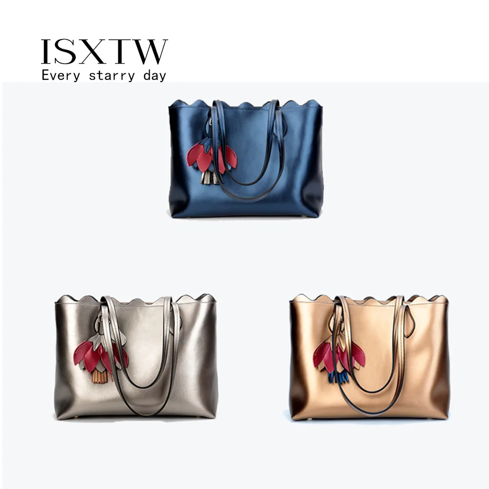 ISXTW 2019 Всесезонная новая женская сумка повседневная корейская модная кожаная на