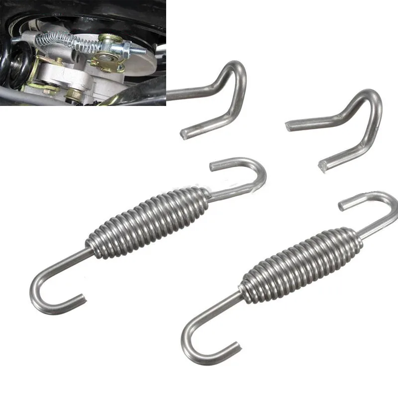 2 шт. 60 мм мотоцикл пружина выхлопной трубы крючки станок и Нержавеющая сталь