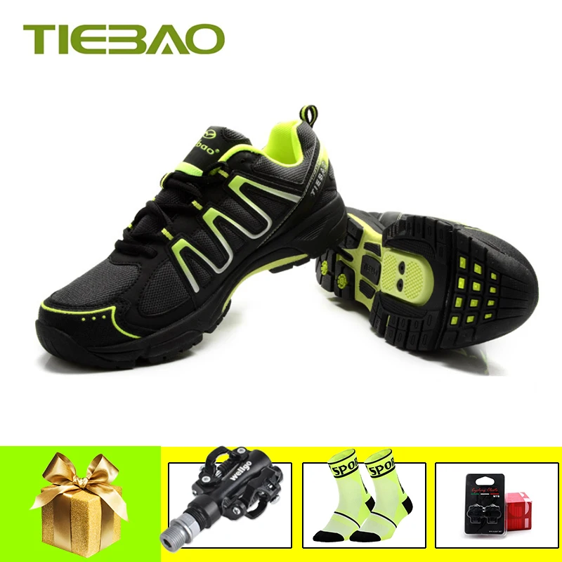 TIEBAO sapatilha ciclismo mtb обувь для велоспорта для отдыха chaussures vtt homme Мужская и женская самозакрывающаяся дышащая spd обувь для педалей