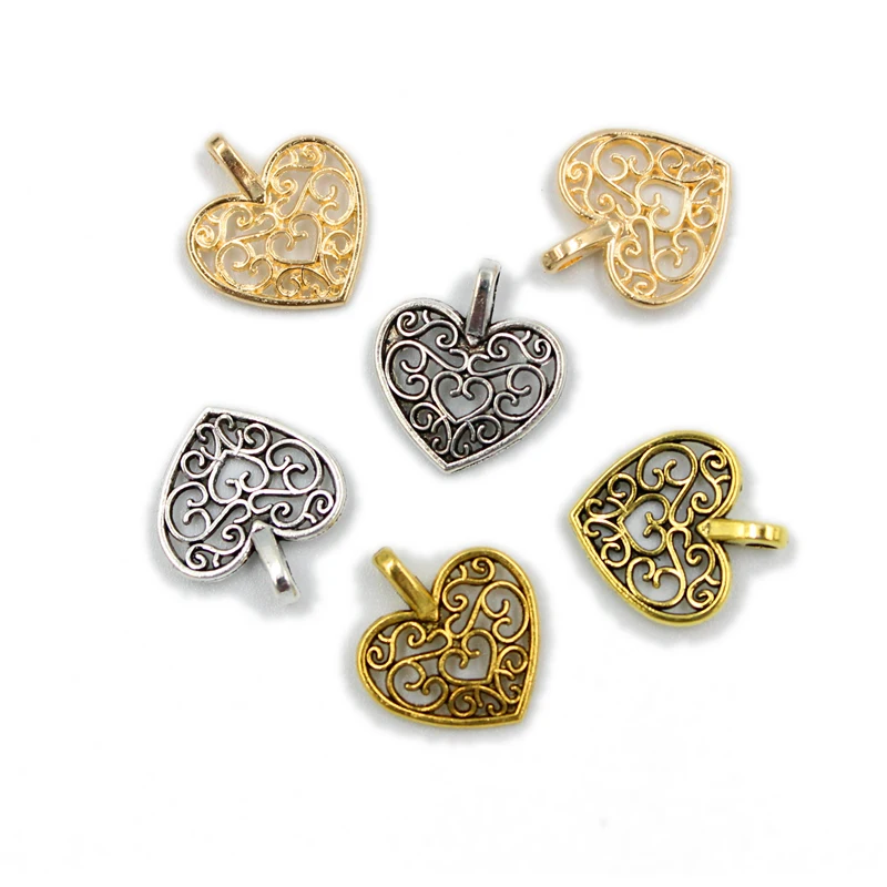 Подвески в виде сердца 17 х15 мм 50 шт.|Шармы| |