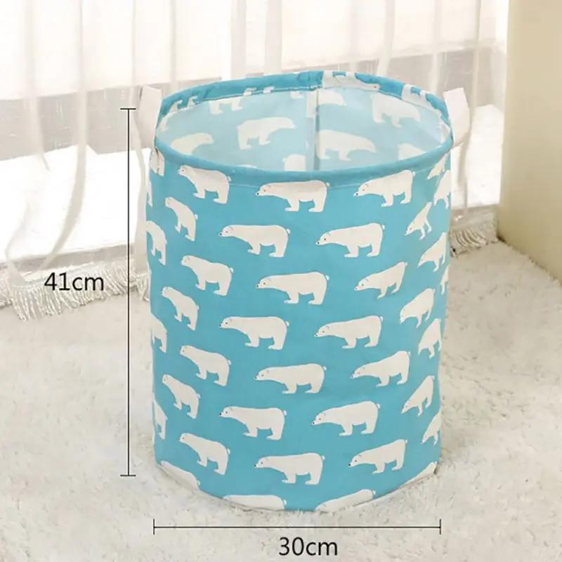 

Foldable Cloth Storage Basket Cute Animals Pattern Laundry Baskets for Bathroom Large Size Laundry Baskets Home Storage Supplies