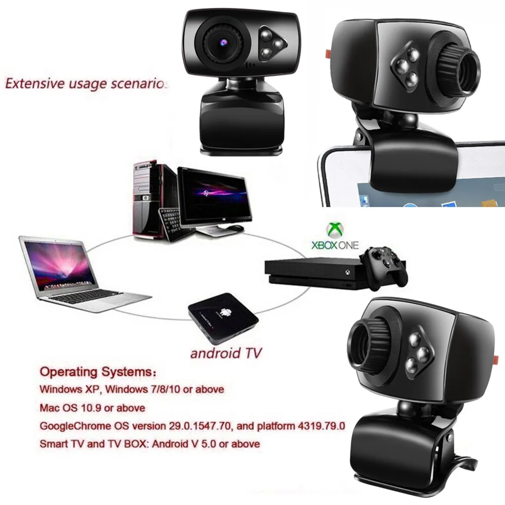 

Hd Webcam Built-in Dual Mics Smart 1080p Web Camera Usb Pro Stream Camera For Desktop Laptops Pc Game Cam For Os Windows