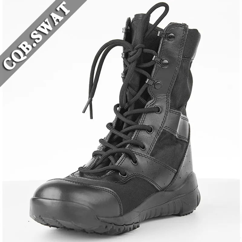 CQB.SWAT летние военные тактические супер легкие однотонные мужские ботинки