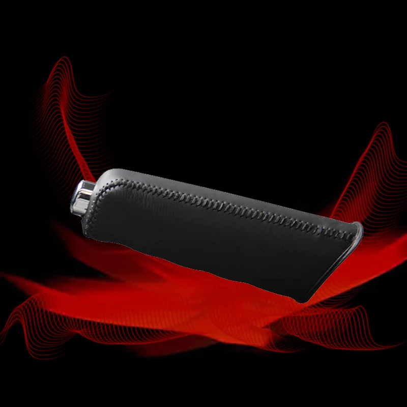 

Чехлы для ручного тормоза автомобиля, кожаный чехол верхнего слоя для Skoda Octivia 2014, чехлы для рулевого тормоза, Подлинная крышка, автомобильны...