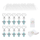 10 шт. брелоки в форме ангела, подарок для гостей, возврат, сувениры в комплекте для Baby Shower, свадебная выставка