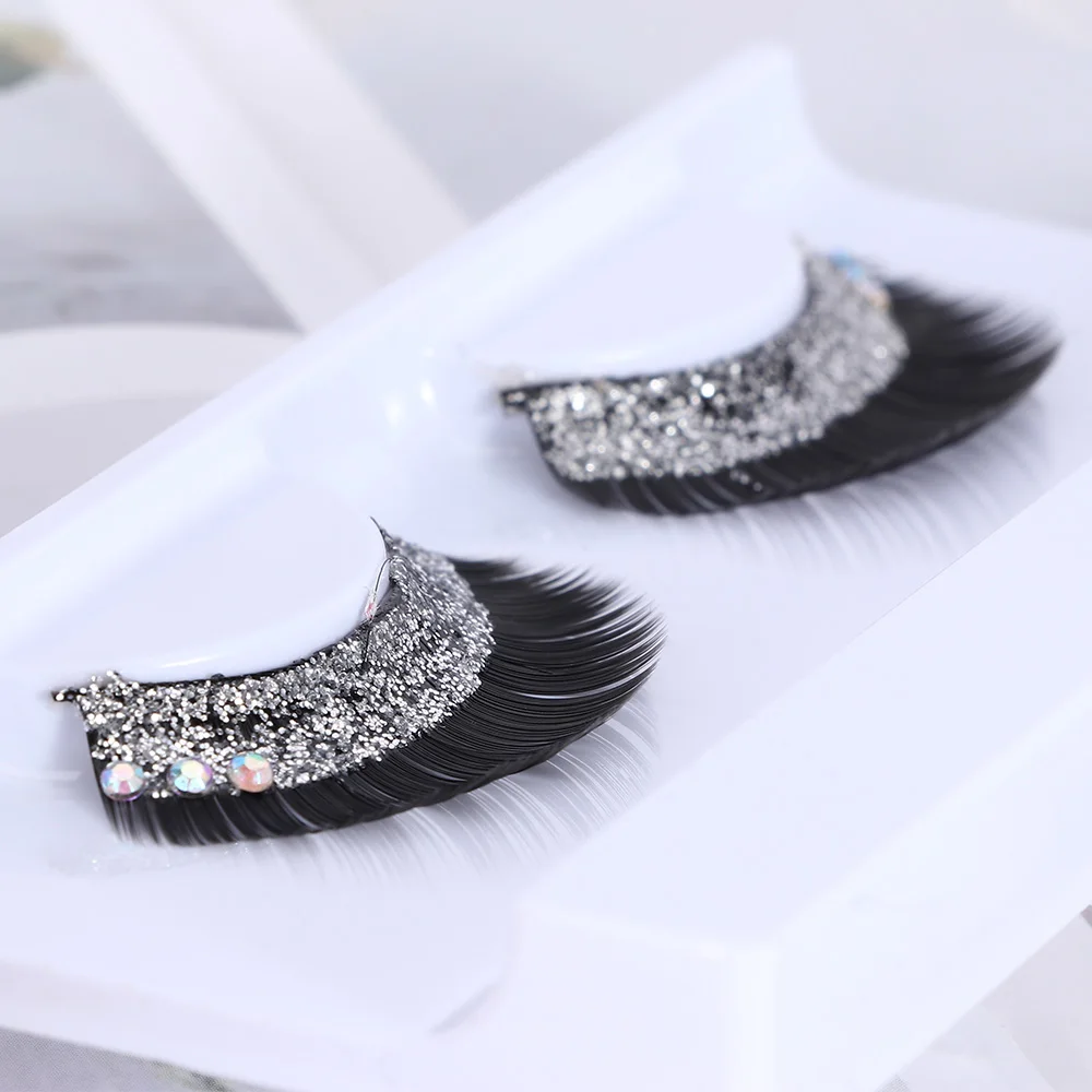 1 пара натуральных длинных густых накладных ресниц накладные ресницы с