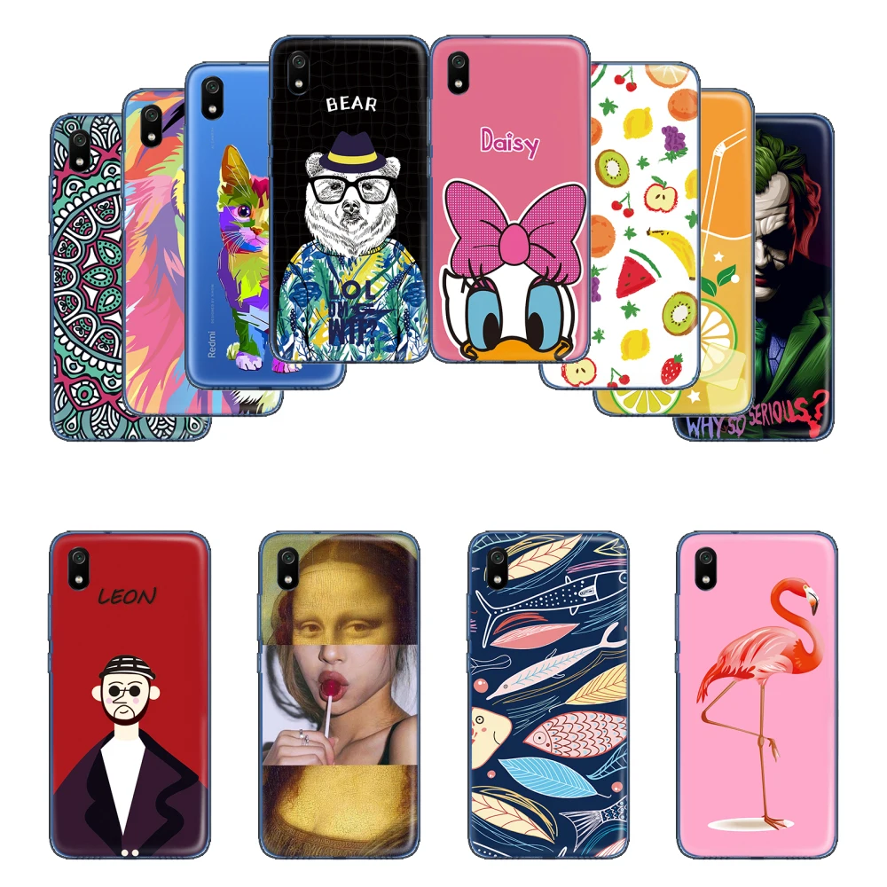 Силиконовый чехол для телефона Xiaomi Redmi 7 7A s Coque мягкий креативный с рисунком сумки