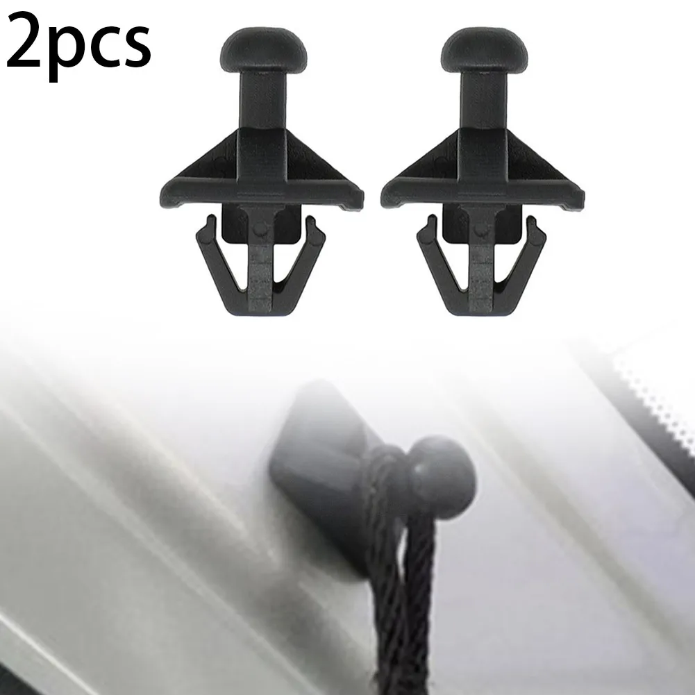 

Streamline your Cargo Organization with 2X Car Shelf Hook Cargo Lid Hook for Nissan 2010 2019, Black, Durable Material