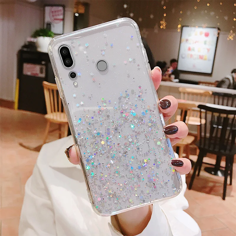 Мягкий силиконовый чехол из ТПУ с блестящей золотой фольгой для Huawei P30 P20 P10 Lite Nova 3