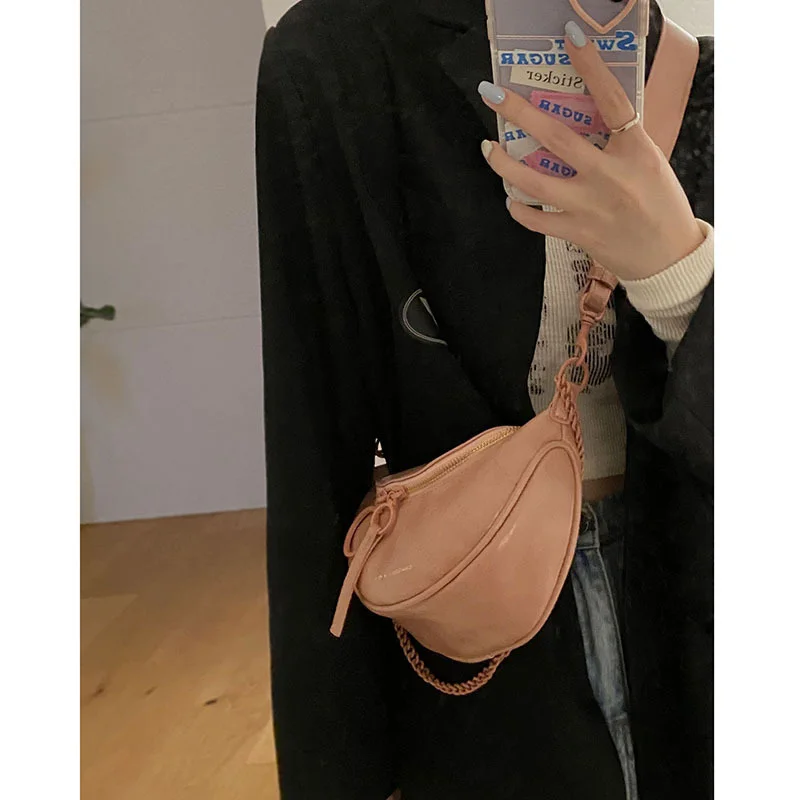 

Minority Texture Bag Women's New Fashion Net Red Fashion Chain Messenger Bag Versatile Ins Shoulder Bag
