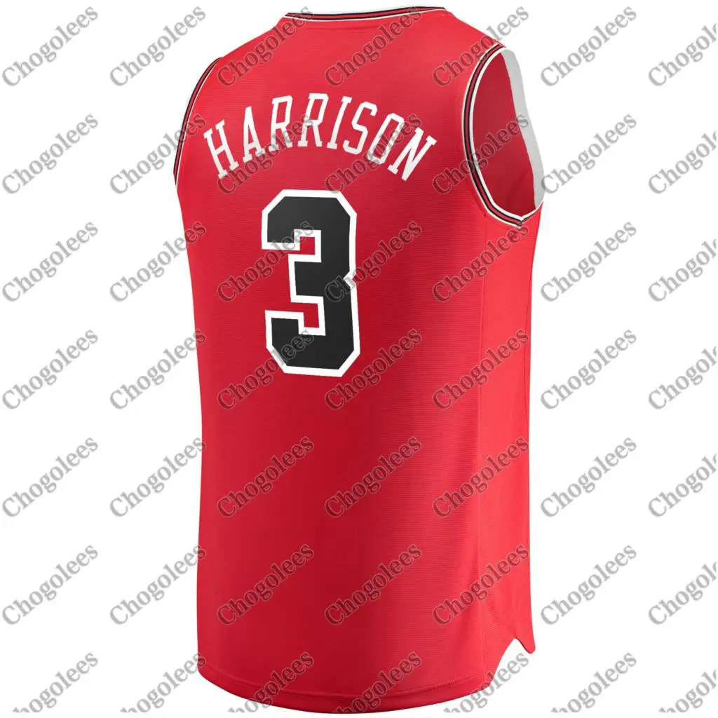 

Men Basketball Jersey Shaquille Harrison Chicago Branded Fast Break Player Jersey Icon Edition Red