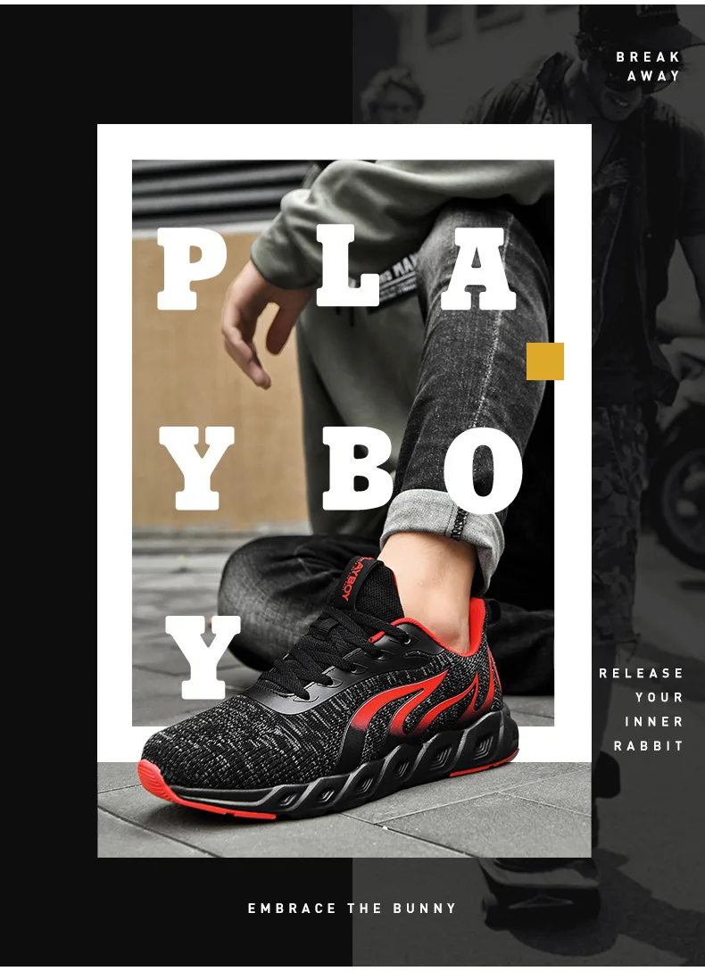 PLAYBOY новые мужские дышащие кроссовки для профессионального спорта на открытом воздухе кроссовки Мужская Легкая ходьба беговые кроссовки