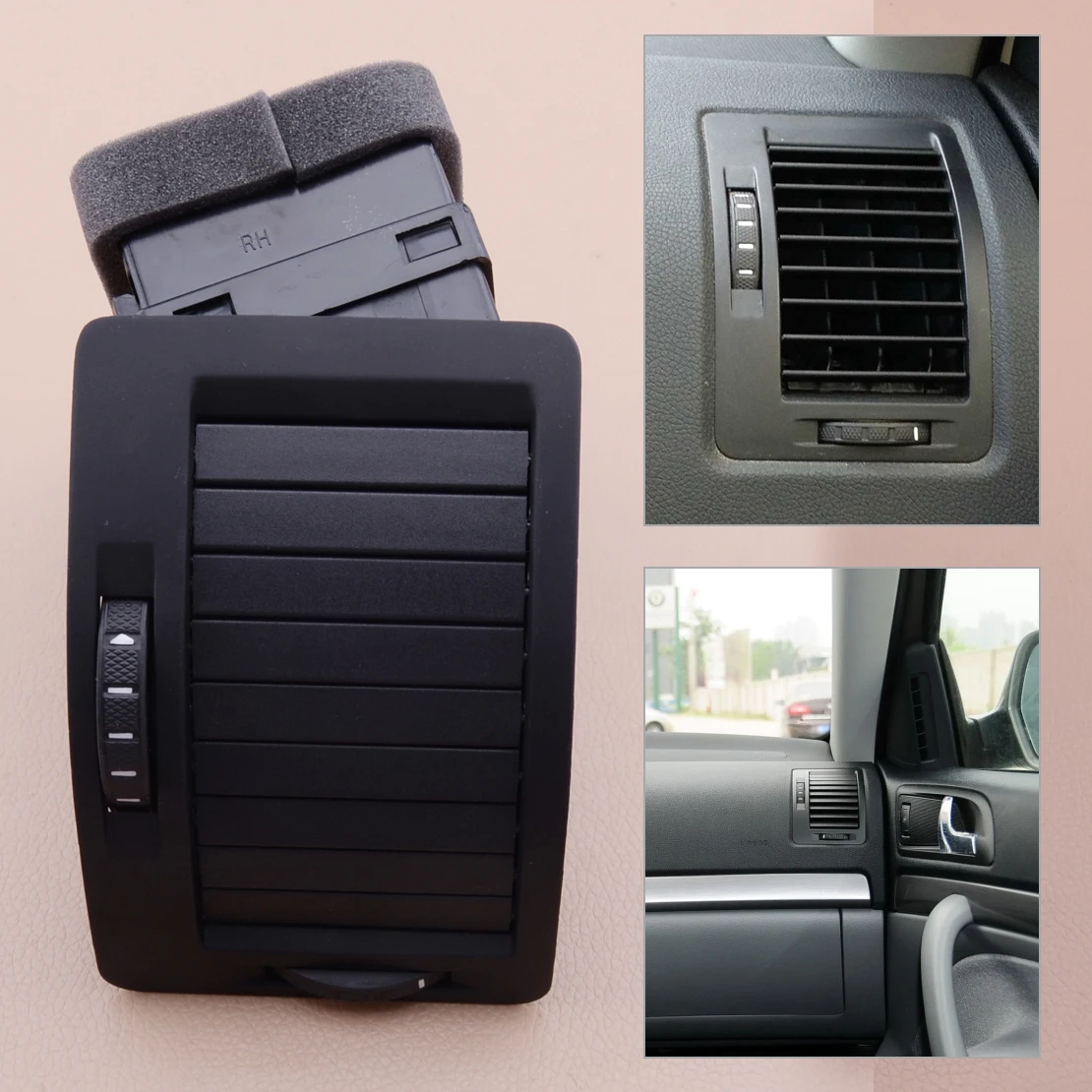 

Передняя правая боковая панель приборной панели автомобиля, Вентиляционная решетка для Skoda Octavia 2004-2010 2011 2012 2013 1Z0819702A 1Z0819702