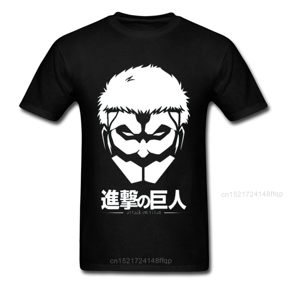 Футболка мужская классическая черная с логотипом атака на Титанов|Мужские
