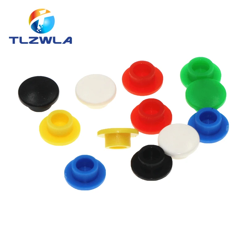 

100Pcs A29 Micro Tactile Push Button Switch Cap Momentary Tact Cap fit 6*6 Switchs Red Black White Grey Blue Green 6x6mm