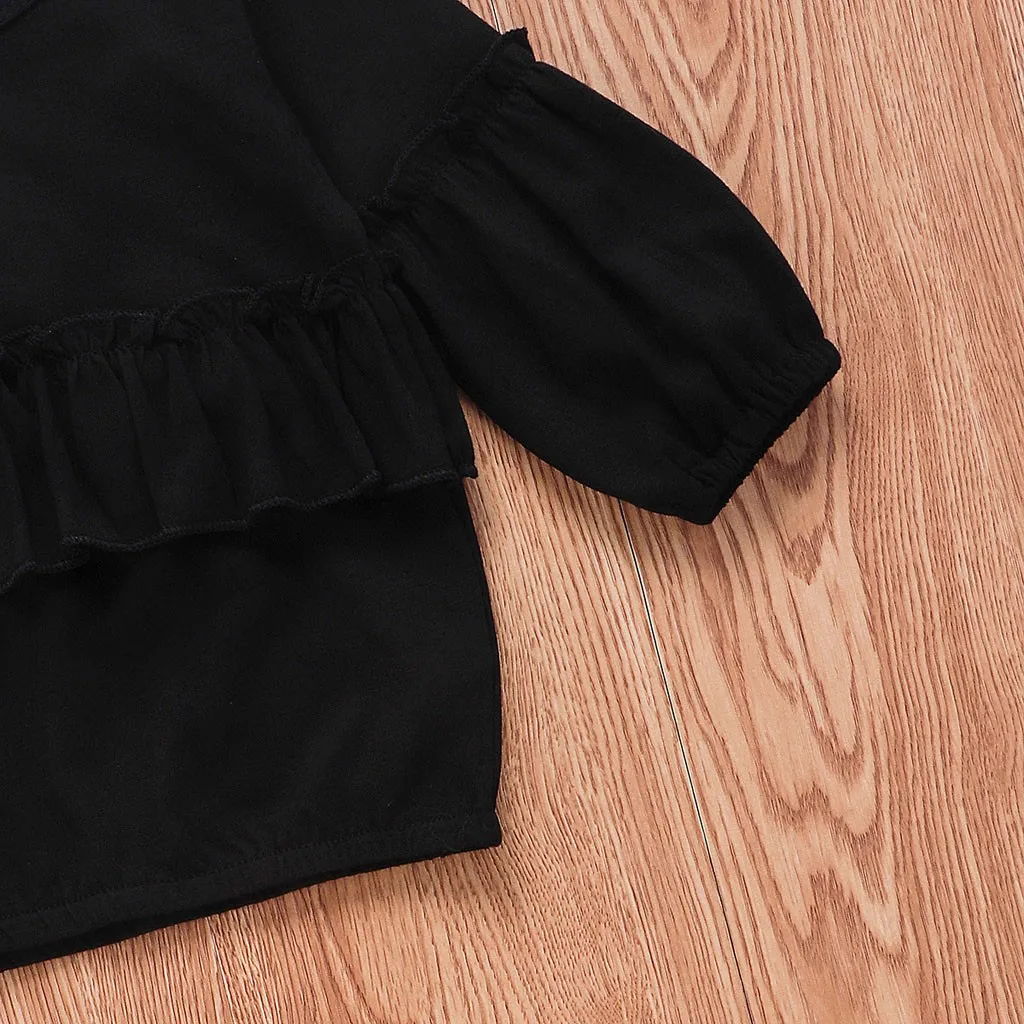 Children Cloth Set Toddler Baby Girl Long Sleeve Sweatshirt +Leopard Print Pants+Hairband Outfit Girls Autumn Winter C850# | Детская