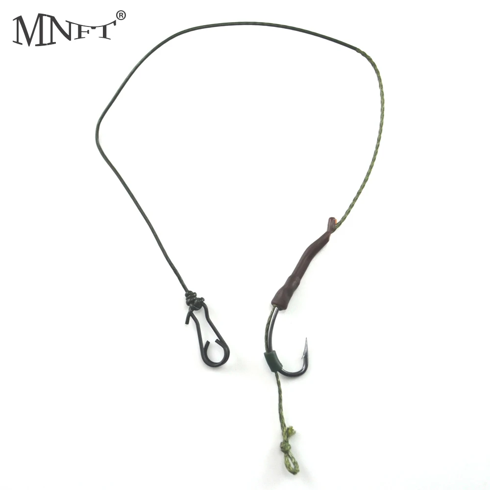 MNFT 4 набора рыболовных снастей для ловли карпа плетеные крючки с зазубринами