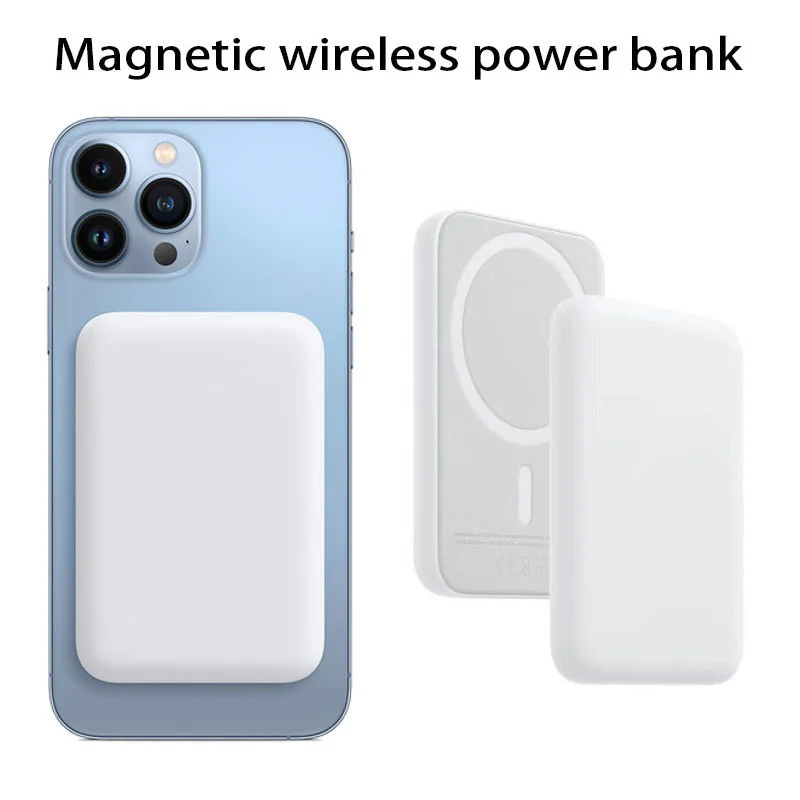 

NEW 5000mAh Portable Magnetic Wireless Power Bank Mobile Phone External Battery For iphone 13 12 13Pro 12Pro Max Mini Powerbank