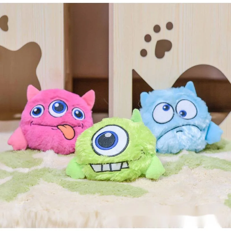 interactive monster plush giggle ball shake crazy bouncer dog toy exercise electronic toy for puppy motorized entertainment pets free global shipping