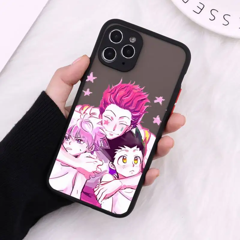 

Hunter HXH Anime Hunter X Phone Case Matte For iPhone 12 Mini 11 Pro XR XS Max 7 8 Plus X Hard PC Back Cover