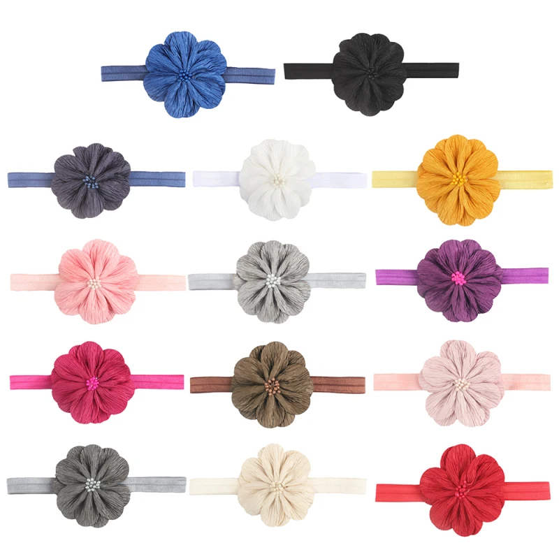 

Baby Headband Turban Flower Newborn Baby Girl Headbands Elastic Kids Toddler Hair Band Haarband Baby Hair Accessories Headwear