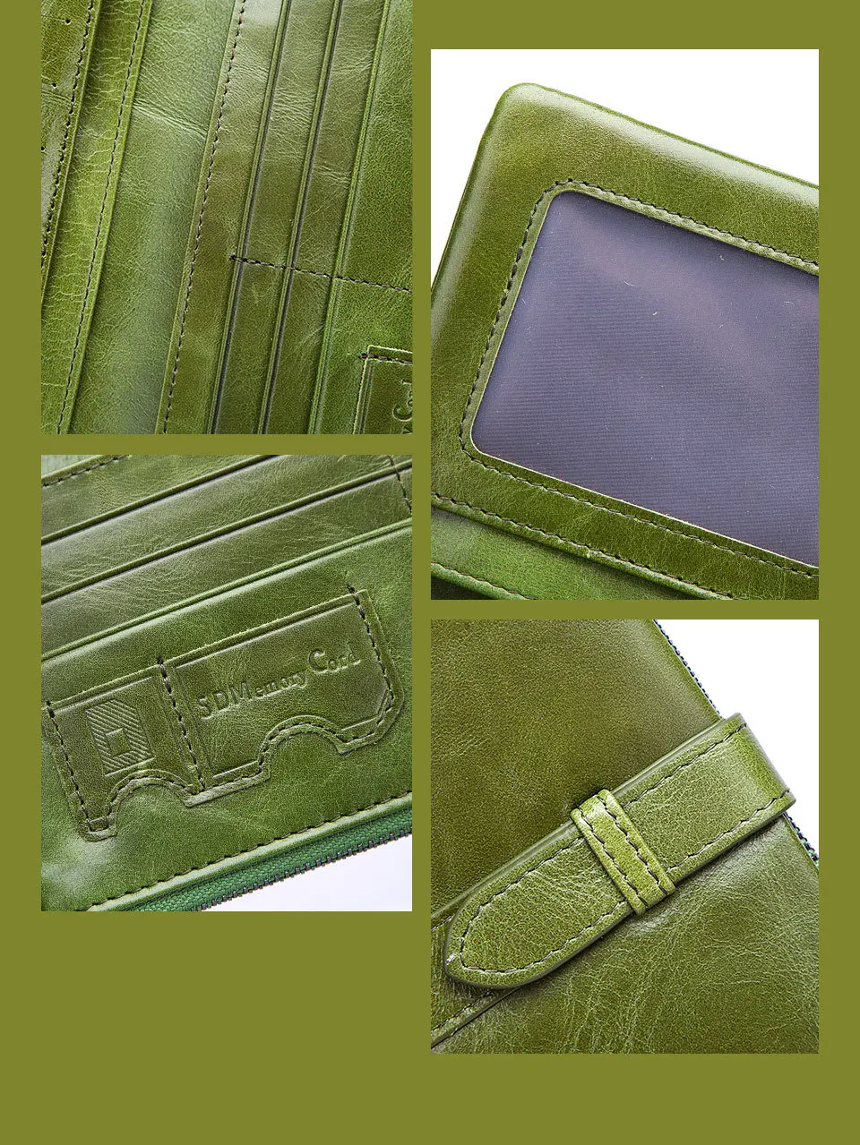

New Fashion Women RFID Blocking Wallet Top Layer Cowhide Long Purse Female Day Clutch Casual Phone Case Soft Cards Holder