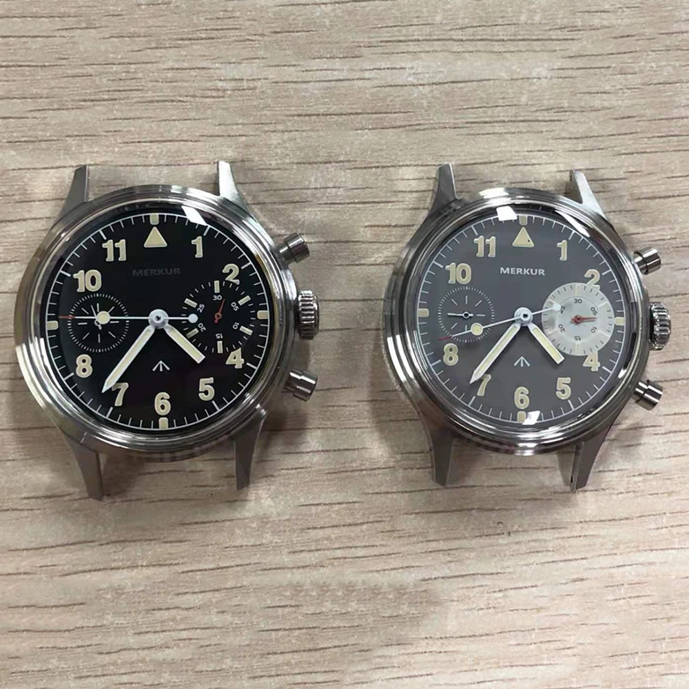 

Pilot Chronograph Watches Men 1963 Air Force Men's Mechanical Watch Vintage Sports 38mm Acrylic Luminous Wristwatches Men ST1901