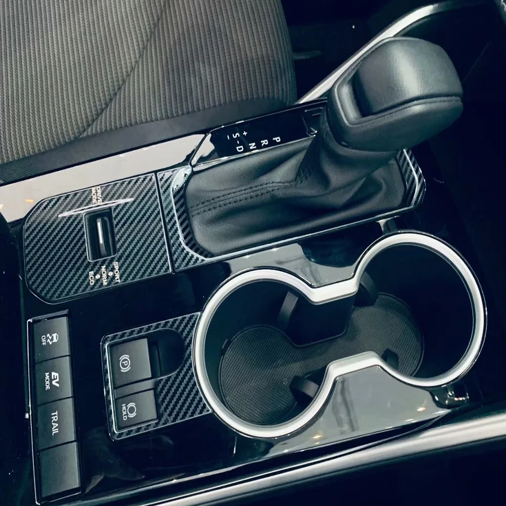 

Центральная панель переключения передач для Toyota Highlander 2021 2022, Мультимедийные кнопки, автомобильные чехлы для рук, аксессуары для отделки