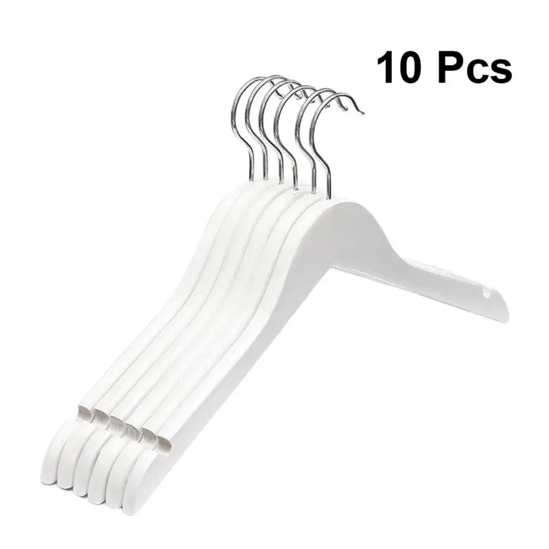 10 шт. деревянные вешалки для пальто и юбки|Вешалки крючки| |