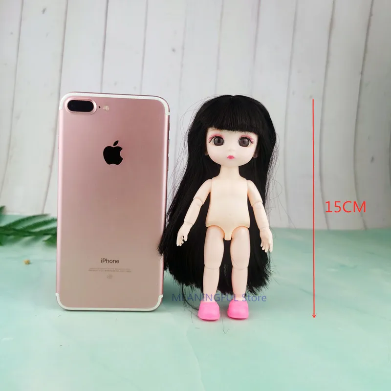 15 см каваи BJD Кукла одеваются игрушки случайная одежда доставка обувь девушка