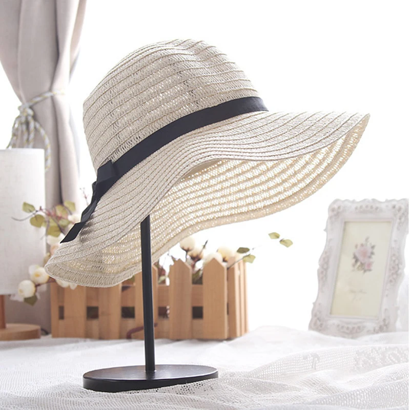 Шляпа женская Соломенная с широкими полями модная Панама козырьком стильная